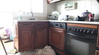 Pakistani Muslim Housewife Fucked from back in Kitchen xxx Porn