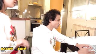 Cute Teen Step Sis Disturbed Big Bro and got Ass Fucked Anal Porn