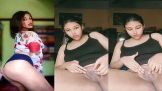Bengali Horny Girl Fingering Her Pussy in her House