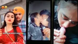 Beautiful Punjabi Instagram Influencer Sucking Bf Dick in Car