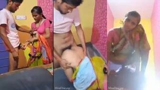 Beautiful Slim Desi Wife Fucking with Young Boy Then Fucking with her Husband