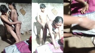 Young Desi Virgin Boy First Time Fucking Randi with his Uncle Hindi Talking