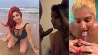 Indian Babe Sucking Boyfriend Dick in Public Bus Deep Mouth Fucking in Hotel
