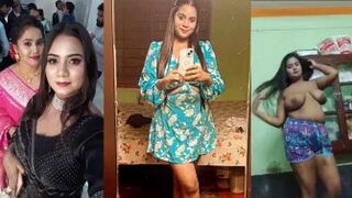 Horny Big Booby Bengali Girl Stripping in Bathroom Boobs Sucked by Boyfriend Nude