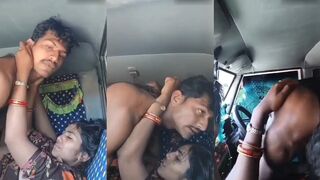 Desi Village Bhabhi Shaved Pussy Painful Fucked by Boyfriend in Trunk Loud Moaning