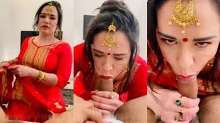 Gorgeous Punjabi Milf Giving Blowjob