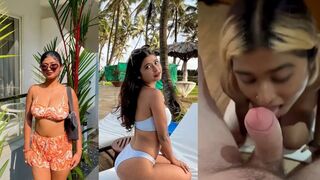 Sexy Instagram Influencer Sazie Remove Showing Full NUDE Sucking White Boyfriend Dick