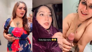 Famous Punjabi Influencer Boobs Giving Deep Throat Blowjob with Full Face Clear Punjabi Audio