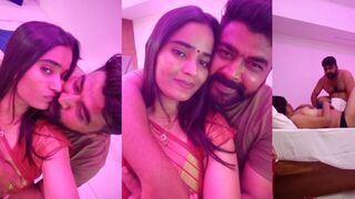 Beautiful Newly Married Desi Wife Removing Sari Fucking in Hotel with Audio