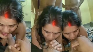 Beautiful Desi Indian Housewife Hard Threesome Fucking with Husband Best Friends