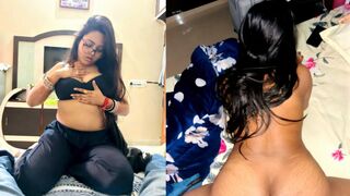 Newly Married Sexy Indian Wife Giving Handjob Pussy Fingered by Husband Fucking Hindi Talking