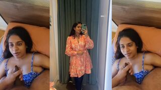 Sexy Indian Wife Giving Blowjob Fucking