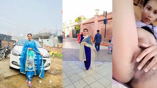 Beautiful Sexy Hairy Pussy Punjabi Girl Showing Asshole Fingering