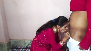 New Merried Bhabhi Sucking Hubby Dick