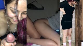 Beautiful Horny Girl Giving Blowjob Hard Fucking Moaning