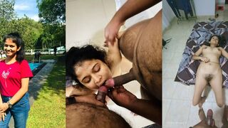 Most Viral Beautiful University Girl Threesome Fucking Taking Cum On Face