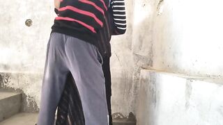 Desi Indian Viral Couple Hardcore Fucking on Stairs