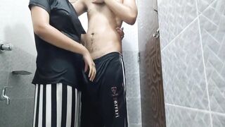 Cute Ass GF Fucking in Washroom By Lover