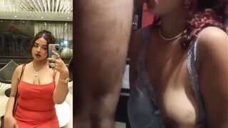 Curly Hair Sexy Indian Horny Girl Giving Blowjob Showing Asshole